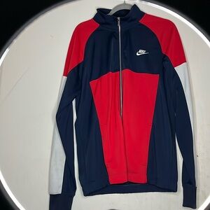 Nike blue white red long sleeve sweater